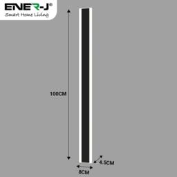 Rackhams 100cm Modern Outdoor LED Wall Light – 18W Warm White – IP65 - thumbnail 4