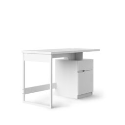 Rackhams Bridport Office Writing Desk White - White - thumbnail 1