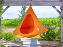 Rackhams Double Cacoon Hanging Chair - Nectarine - thumbnail 3