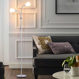 Rackhams Double Heads Floor Lamp - Black - thumbnail 3
