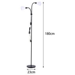 Rackhams Double Heads Floor Lamp - Black - thumbnail 6