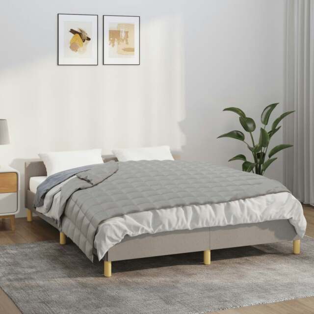 Rackhams Weighted Blanket Grey 140x200 cm Single 10 kg Fabric