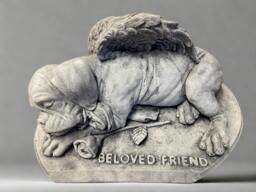 Rackhams Large Dog Stone Pet Memorial Garden Ornament - thumbnail 2