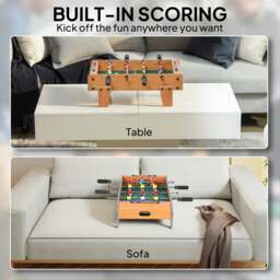 Rackhams 20 in Table-top Foosball Table for Kids, Table Football Game - thumbnail 4