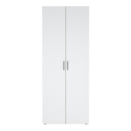 Rackhams Pepe Wardrobe with 2 doors in Oak with White High Gloss - White - Malemine - 1 - thumbnail 2