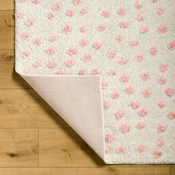 Rackhams Rodos-Modern Beige Pink Soft Plush Pile Rug - 160 x 213 cm - thumbnail 4