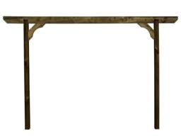 Rackhams Screen Pergola, Plant Climbing Arbour - Chamfered Sculpted Brace - Rustic Brown - One Row Kit - 1.8m - thumbnail 4