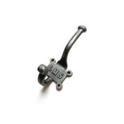 Rackhams Coat Hook Retro 'LMS' 2 Part Hook 125mm - Pack of 5 - thumbnail 1