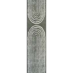 Rackhams Moodi Shaggy Green Reverie Rug - 80X300 cm - thumbnail 1