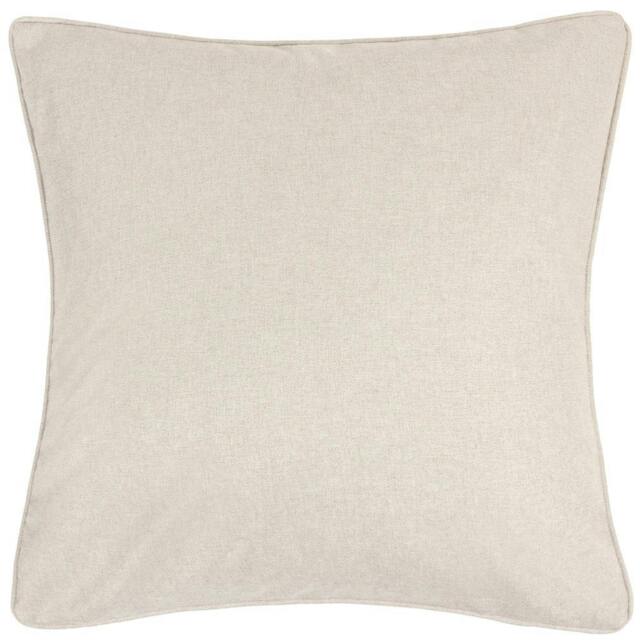 Rackhams Dawn Piping Detail Textured Cushion Cover - Linen - 45cm x 45cm - Linen - 100% Polyester - image 1