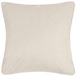Rackhams Dawn Piping Detail Textured Cushion Cover - Linen - 45cm x 45cm - Linen - 100% Polyester