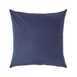 Rackhams Crisp & Cool 200 TC Egyptian Cotton Percale Housewife Pillowcase, European Size - Navy Blue - 60 x 60 cm