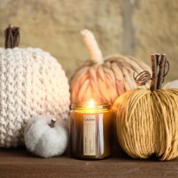 Rackhams Pumpkin Spice - CAHM Amber Jar Candle - thumbnail 2