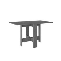 Rackhams Artemio Foldable Table Retro Grey Rectangular Engineered Wood Folding Table 130(W)x76(D)x73.4(H)cm Kitchen Dining Room - Retro Grey - thumbnail 2