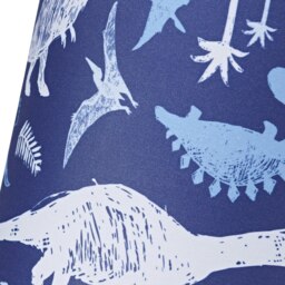 Rackhams Modern and Fun Dinosaur Themed Navy Blue and White Cotton Children's Lamp Shade - thumbnail 3