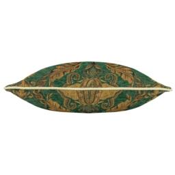 Rackhams Shiraz Jacquard Traditional Cushion Cover - Emerald - 45cm x 45cm - Emerald - 100% Polyester - thumbnail 2