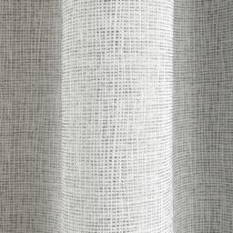 Rackhams Textured Rib Weave Boutique Pencil Pleat Curtain - Grey - (117cm x 183cm - 8 Eyelets) - thumbnail 5