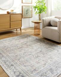 Rackhams Becki Owens Darling-Washable Grey Brown Traditional Vintage Boho Rug - 200 x 275 cm
