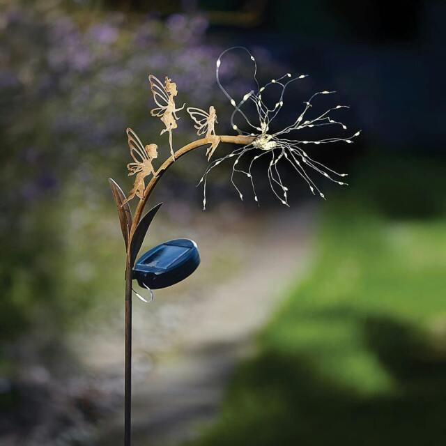 Rackhams Solar Fairy Garden Stake, LED Light, Garden Decor