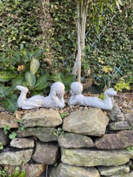 Rackhams Cheerful Laying Boy and Girl Outdoor Ornament - thumbnail 3