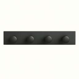 Rackhams Cabin Bed Coat Hooks - White & Grey - Midsleeper Peg Rail - White - thumbnail 2