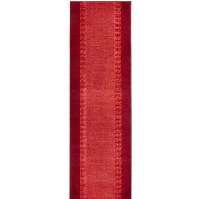 Rackhams Designer Velours Red Runner “Band” – Classic Elegance - 80X400 cm - image 1