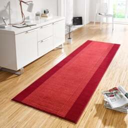 Rackhams Designer Velours Red Runner “Band” – Classic Elegance - 80X400 cm - thumbnail 5