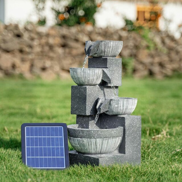 Rackhams Height 47CM Outdoor Fountain Garden Decoration Solar Powered Water Feature