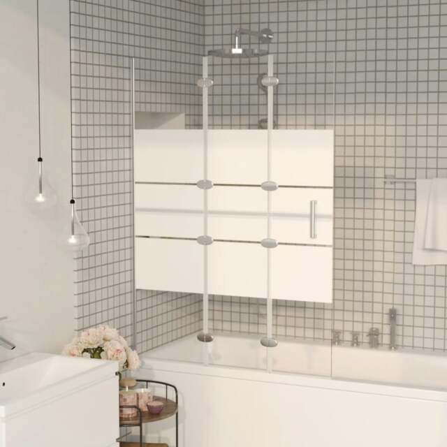 Rackhams Folding Shower Enclosure ESG 100x140 cm White