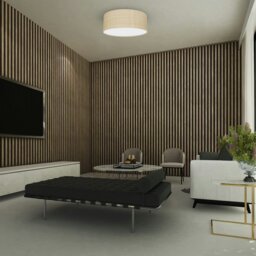 Rackhams Ceiling Lamp Marshall Rattan 2XE27 40cm - thumbnail 1