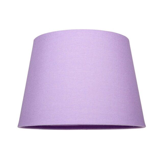 Rackhams Traditional 8 Inch Soft Lilac Linen Drum Table/Pendant Lamp Shade 40w Maximum - image 1