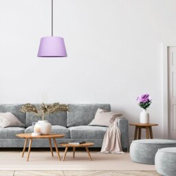 Rackhams Traditional 8 Inch Soft Lilac Linen Drum Table/Pendant Lamp Shade 40w Maximum - thumbnail 6