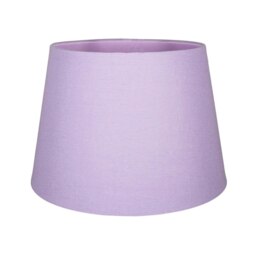 Rackhams Traditional 8 Inch Soft Lilac Linen Drum Table/Pendant Lamp Shade 40w Maximum - thumbnail 3