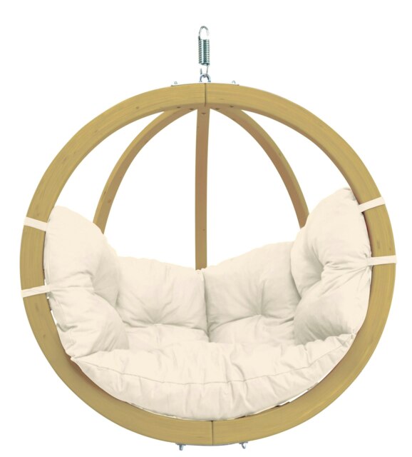 Rackhams Globo Chair Hanging Egg Chair - Natura White - image 1