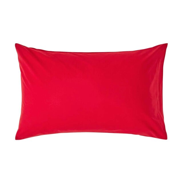 Rackhams Egyptian Cotton Housewife Pillowcase 200 TC, Standard Size - Red - image 1