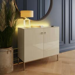 Rackhams Frank Olsen Lyra Tall sideboard - Alabaster White - thumbnail 1