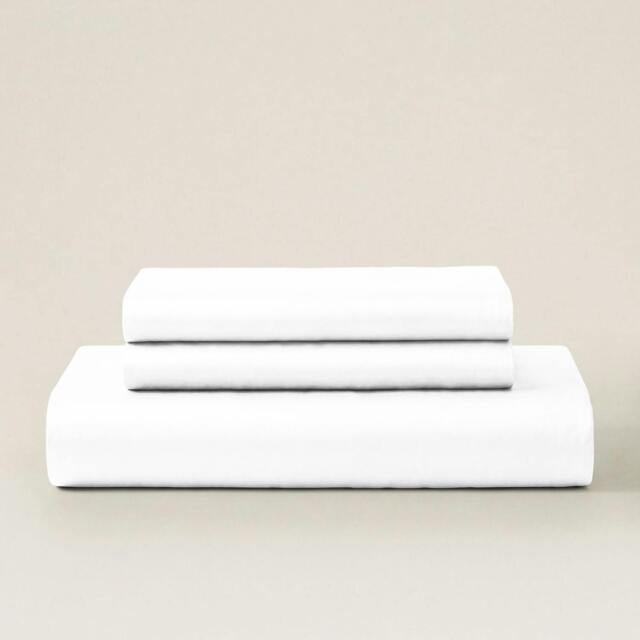 Rackhams Sateen Duvet Cover Set - White - S.King - King - image 1