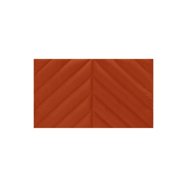 Rackhams Rose Kingsize Headboard - Pumpkin Orange - Pumpkin Orange - image 1