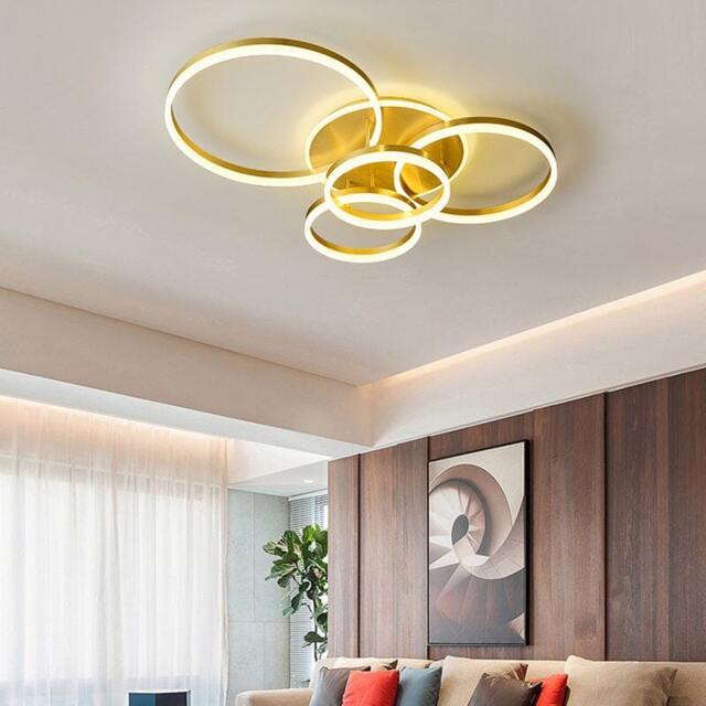 Rackhams 2/3.5 ft Circles  Ceiling Light with LED Dimmable/Non-Dimmable - Dimmable - 5 Rings - image 1