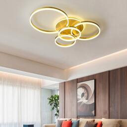Rackhams 2/3.5 ft Circles  Ceiling Light with LED Dimmable/Non-Dimmable - Dimmable - 5 Rings