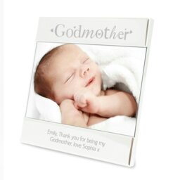 Rackhams Personalised Silver Godmother 6x4 Photo Frame - thumbnail 2