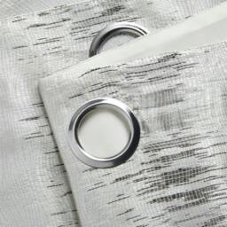 Rackhams Reflect Jacquard Fully Lined Ready Made Ring Top Curtains - Yellow - 229cm width x 183cm drop - thumbnail 5