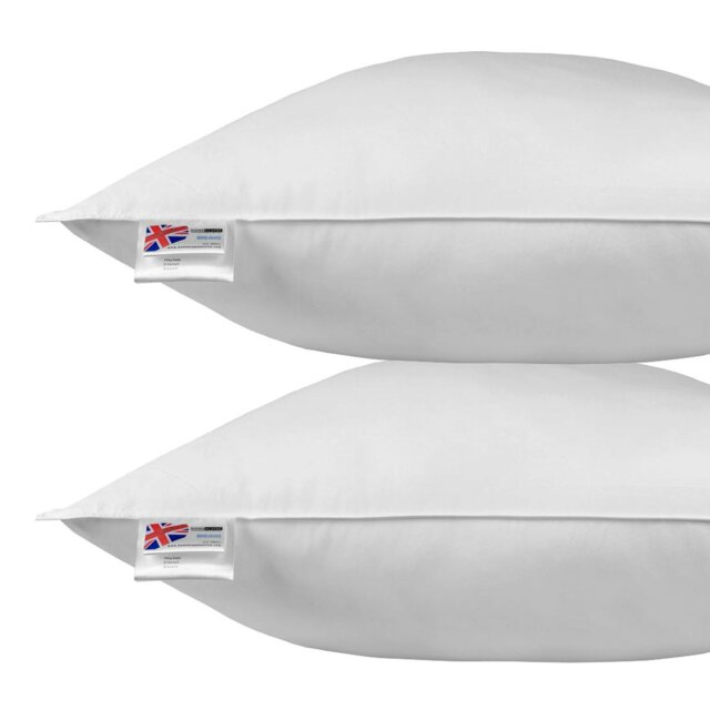 "Rackhams Goose Feather and Down Euro Continental Square Pillow Pair - 80cm x 80cm (32""x32"")" - image 1