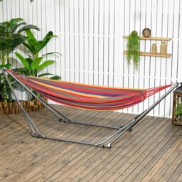 Rackhams Foldable Hammock Stand, 2 in 1 Hammock Net Stand & Clothes Drying Rack
