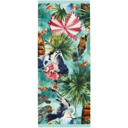 Rackhams Washable Indoor Parasols Mat Tropical Design - 65X150 cm