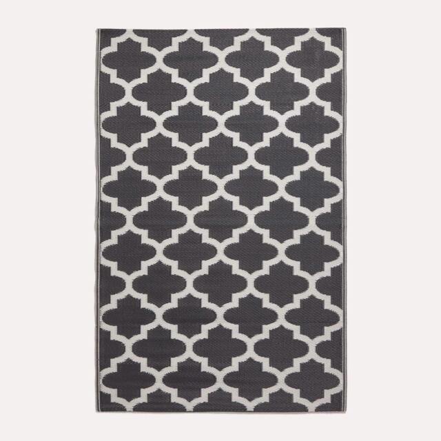 Rackhams Outdoor Rug Luxury Waterproof Reversible Recycled, For Garden, Nola Geometric - 180 x 270 cm - image 1