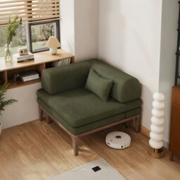 Rackhams Al-Farsi Corner Sofa Bed, Single Sofa Chair, Corduroy - 80cm - thumbnail 1