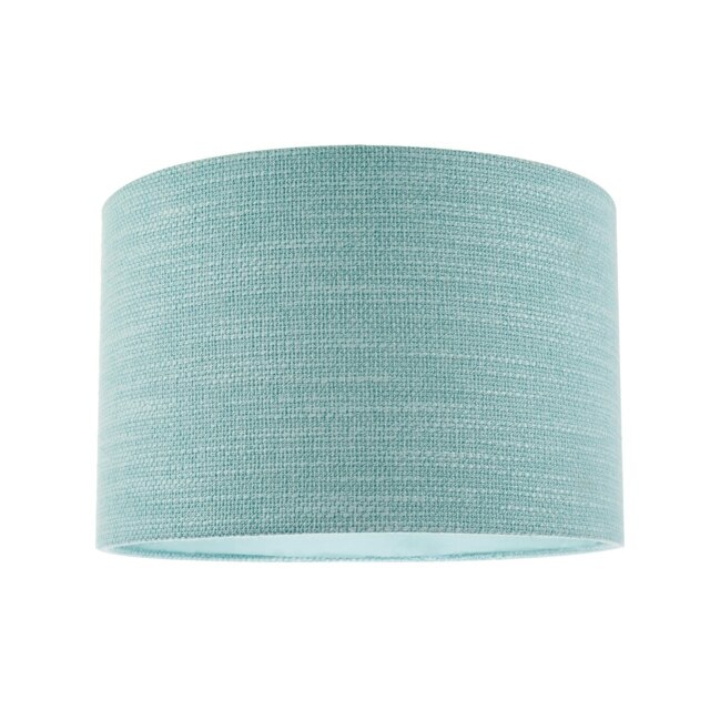 Rackhams Designer Bobbled and Textured Linen Lamp Shade in Light Duck Egg Blue - image 1