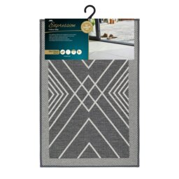 Rackhams Expression Machine Washable Entrance Doormat, 50x75cm - Stripes - thumbnail 1
