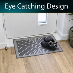 Rackhams Expression Machine Washable Entrance Doormat, 50x75cm - Stripes - thumbnail 5